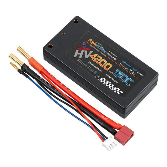Powerhobby 2S 7.6V 4200mah 130C HV + Graphene Shorty Lipo Battery Shorty