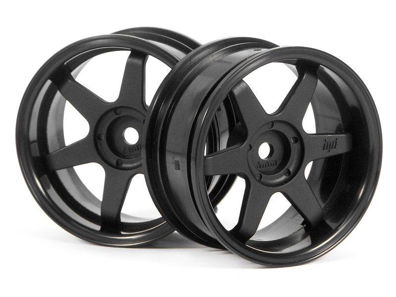 HPI Racing 3846 TE37 Wheel 26mm Black 6mm Offset (2) Sprint 2 Nitro E10 Ford