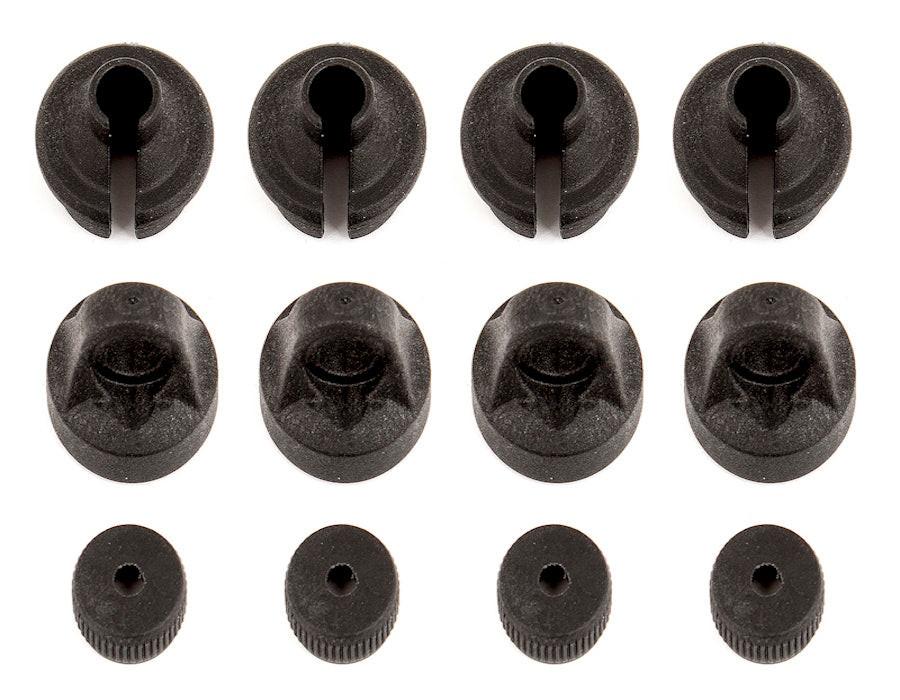 Associated 91454 Shock Caps and Spring Cups: ProSC10 Trophy Ref DB10