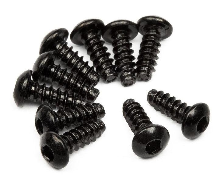 HPI Racing 94353 TP Button Head Screw M3x8mm Hex Socket (10) Cup Racer
