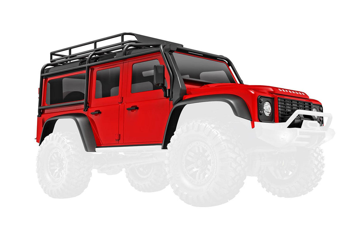 Traxxas 9712-RED TRX-4M Land Rover Defender Assembled Red Body