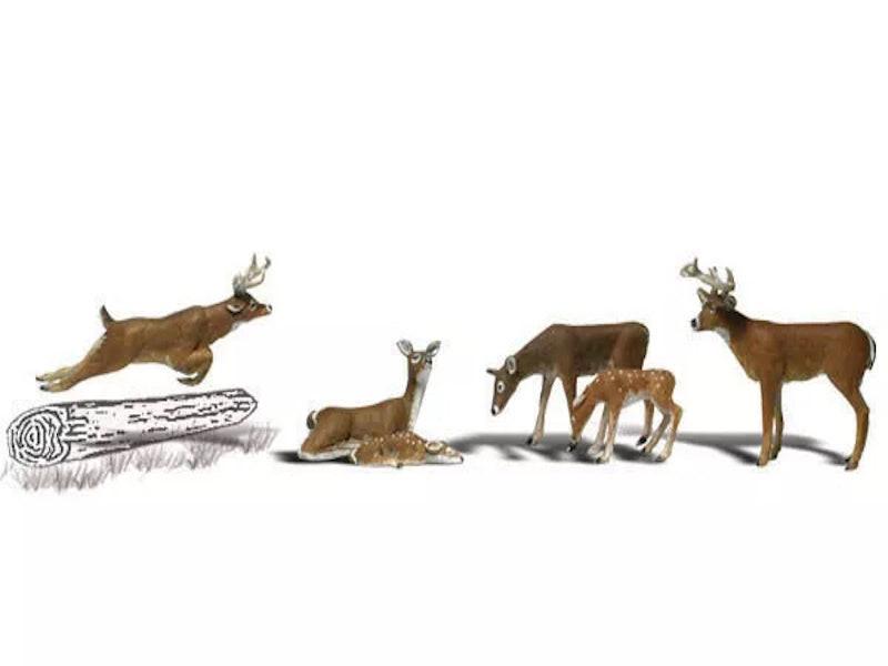 Woodland Scenics A2185 N Train Figures Deer