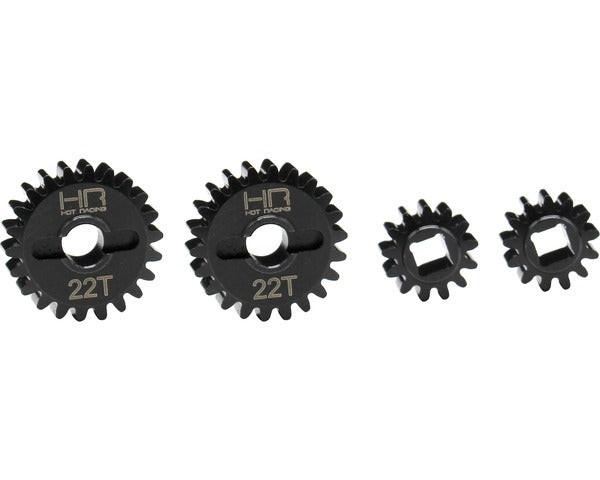 Hot racing Over Drive Portal Machined Gear Set, 13-22T, for Axial Capra UTB