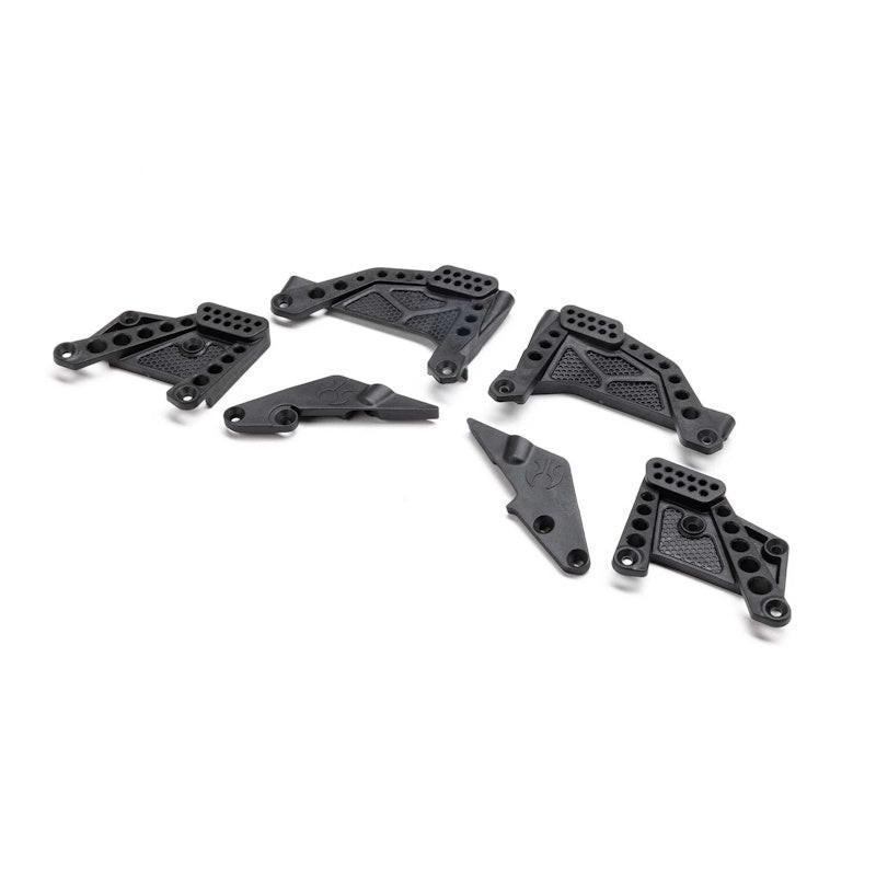 Arrma AXI-2996 Shock Towers with Supports, FR/R: SCX10 III HP
