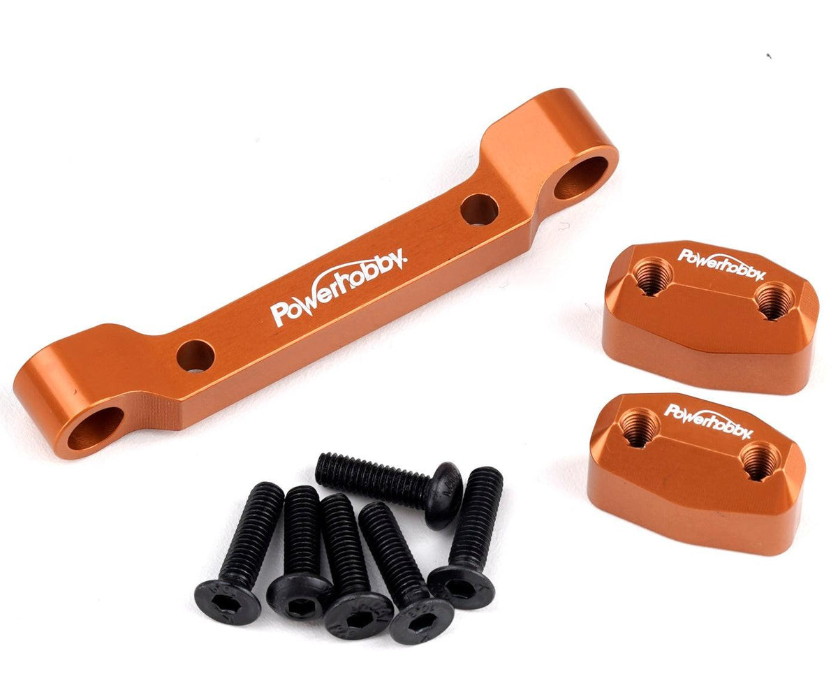 Powerhobby Aluminum Rear Pivot Block Orange HPI RS4 Sport3