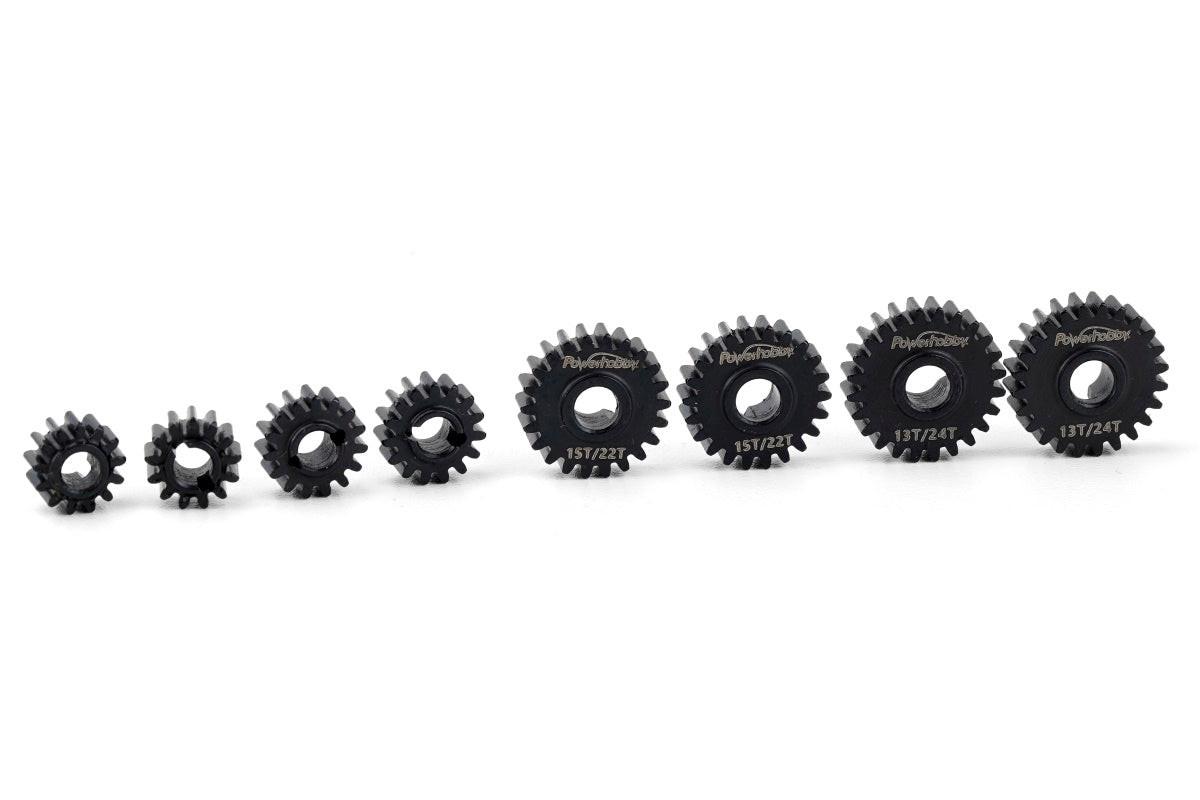 Powerhobby Chromely Steel overdrive Gears Redcat Ascent-18 (Front)
