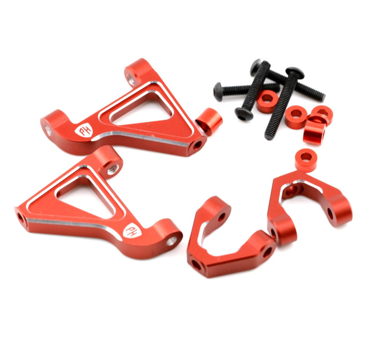 Powerhobby Aluminum Front Upper Arms Set Red Kyosho 1/10 Fazer Mk2