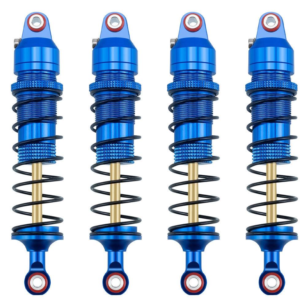 Powerhobby Aluminum Adjustable Shocks (4) Blue FOR Traxxas Mini Maxx