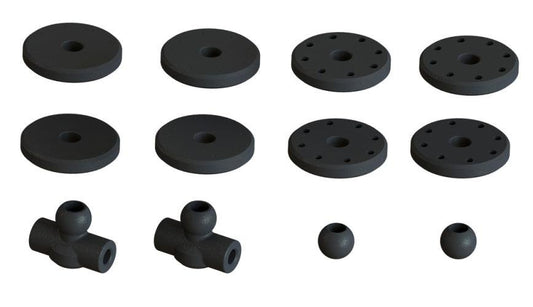 Arrma Shock Set Bore 16mm Length 87mm Piston 8X1.2MM Oil 2000CST 1/7 Felony 6S
