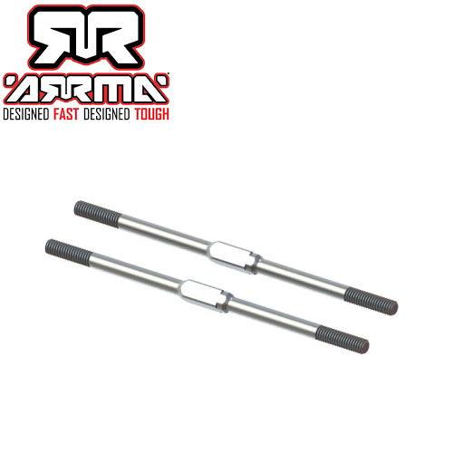 Arrma ARA340175 Steel Turnbuckle M4x95mm Silver (2) Kraton EXB