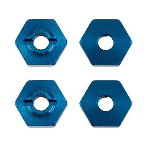 Team Associated 21562 1/14 Wheel Hexes Blue Aluminum Reflex 14B Reflex 14T