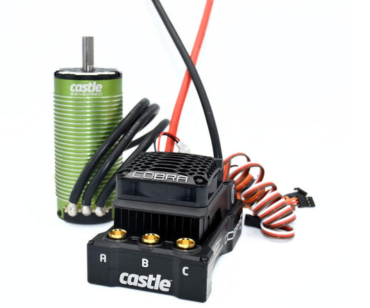 Castle Creations Cobra 5 8S 33.6V ESC 20A PEAK BEC w/1721-1260KV Motor Combo