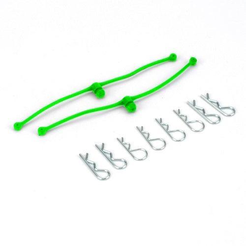 Dubro 2253 Body Klip Retainers-Green