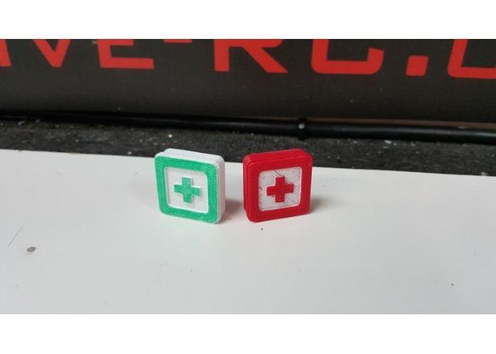 Exclusive R/C ERC95-GR Green First Aid Kit Rock Crawler Accessories