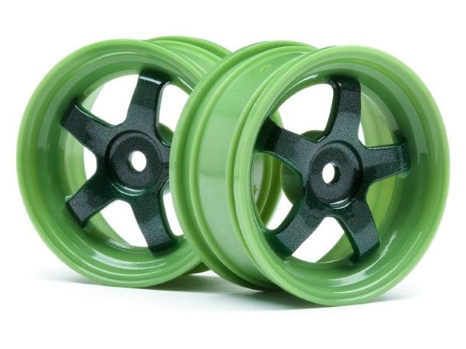 HPI Racing 113095 Work Meister S1 Wheels Green 26mm (0mm OS/2pcs) NITRO RS4 3