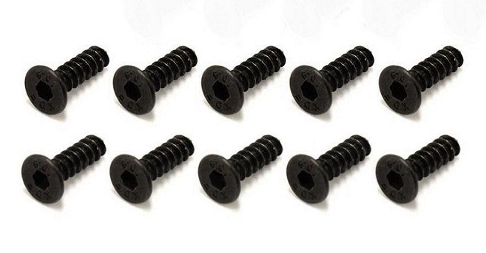 Kyosho 1-S33010TPH TP Flat Head Screw (Hex/M3x10/10pieces)