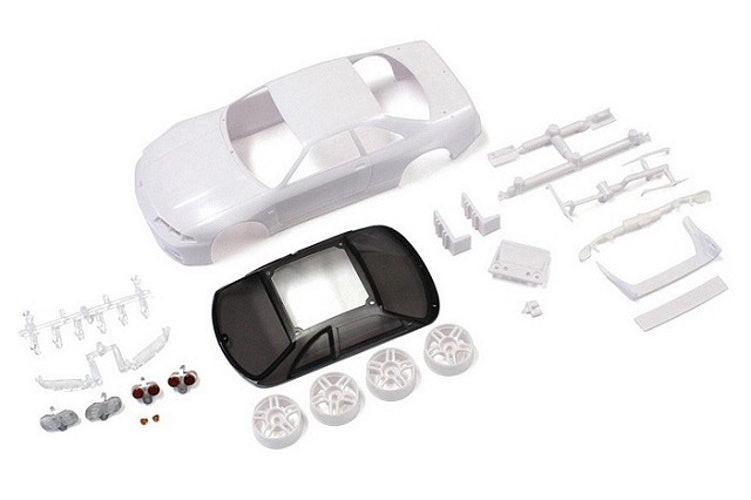 Kyosho MZN182 SKYLINEGT-R R33 V Spec White body set (w/Wheels)