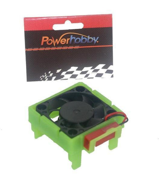 Powerhobby Cooling Fan FOR Traxxas Velineon VXL-3 ESC Green