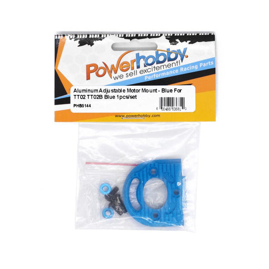 Powerhobby Aluminum Adjustable Motor Mount Tamiya TT02 / TT02B