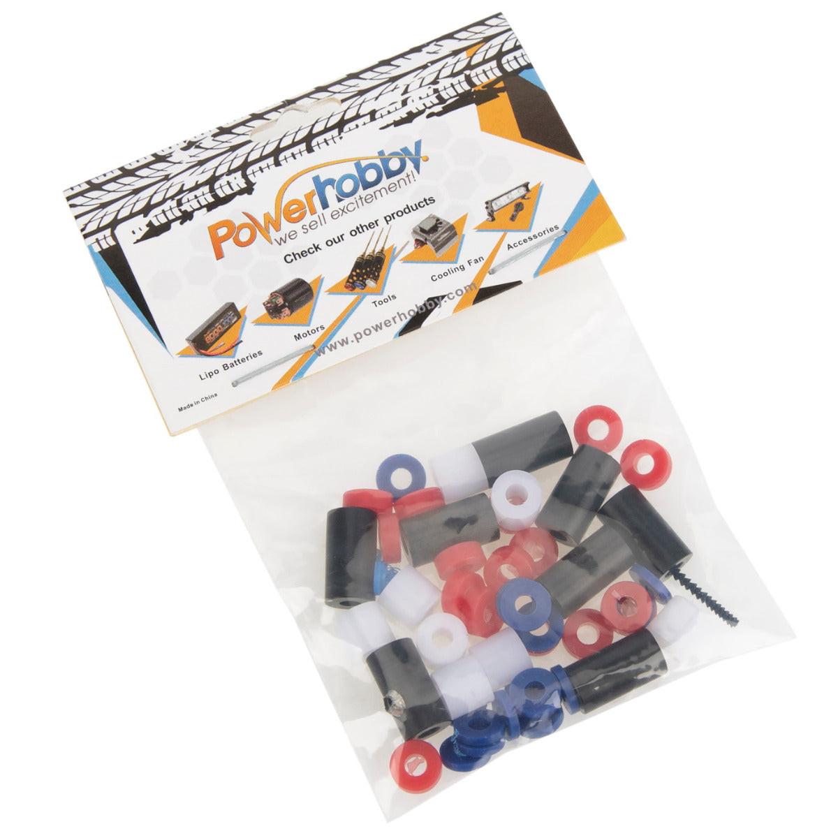 Powerhobby RC Shock Internal Spacers / Limiters (48) 3mm Shock Shaft