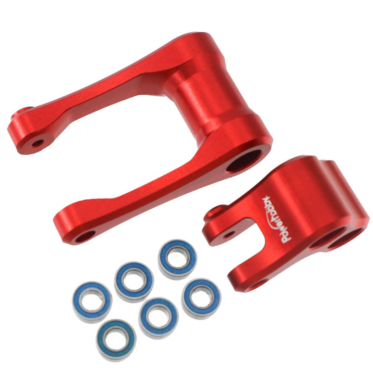 Powerhobby 7075 Aluminum Knuckle & Pull Rod Red Losi Promoto MX