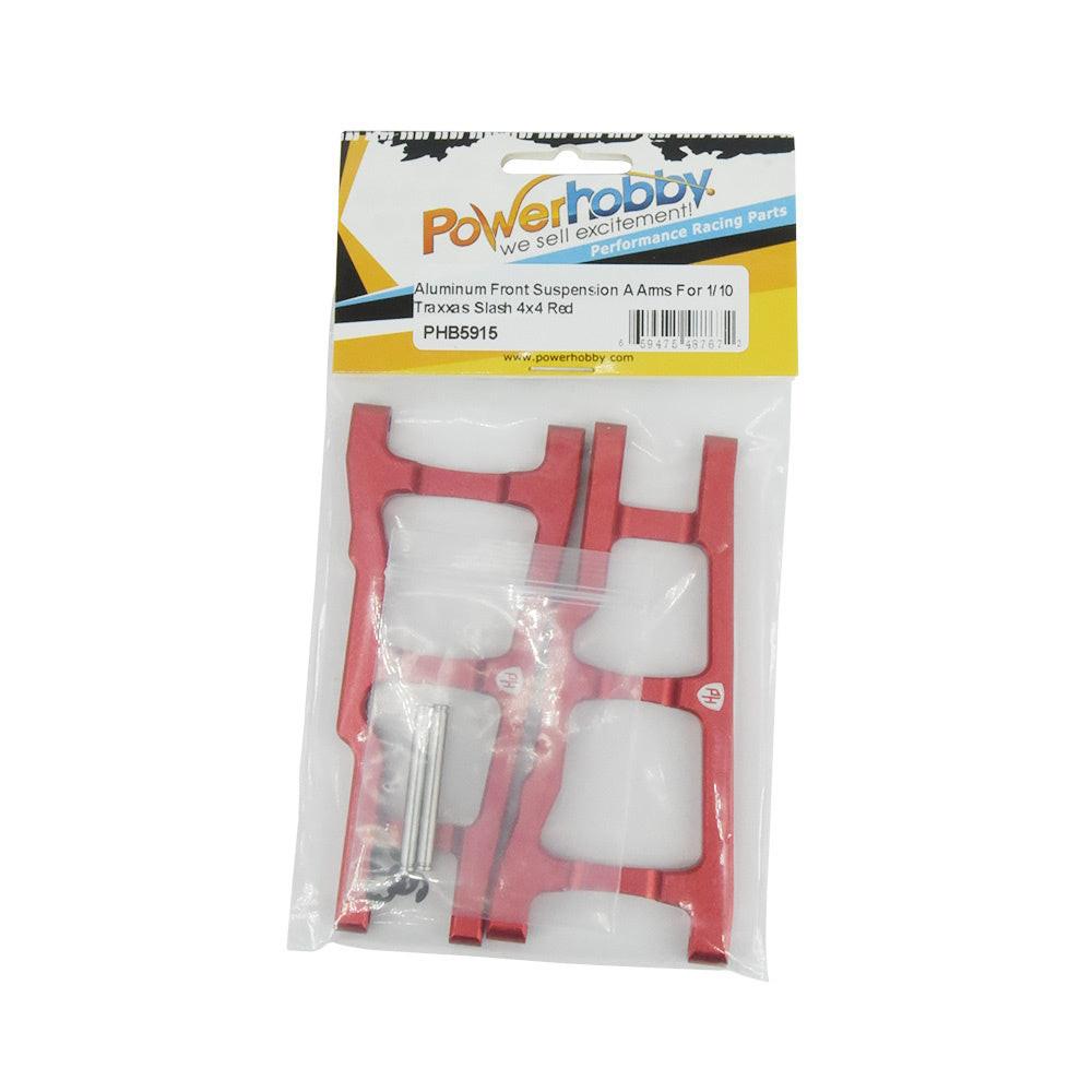Powerhobby Aluminum Front Suspension Arms Red FOR Traxxas Slash 4WD / 4X4