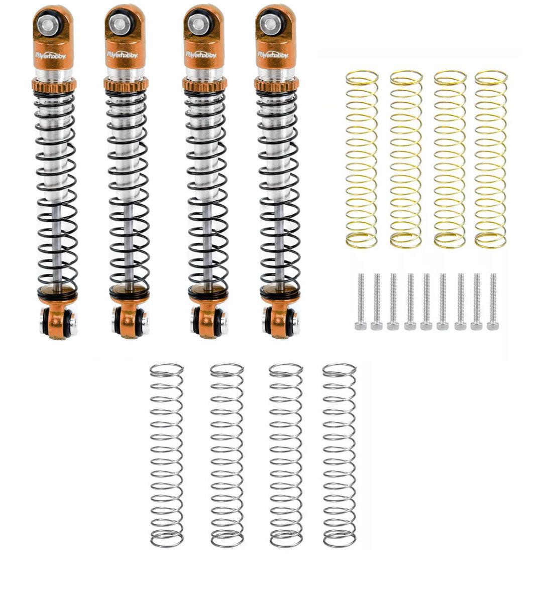 Powerhobby 1/24 Axial SCX24 Aluminum 54mm Long Travel Shocks Jeep Bronco Bronze