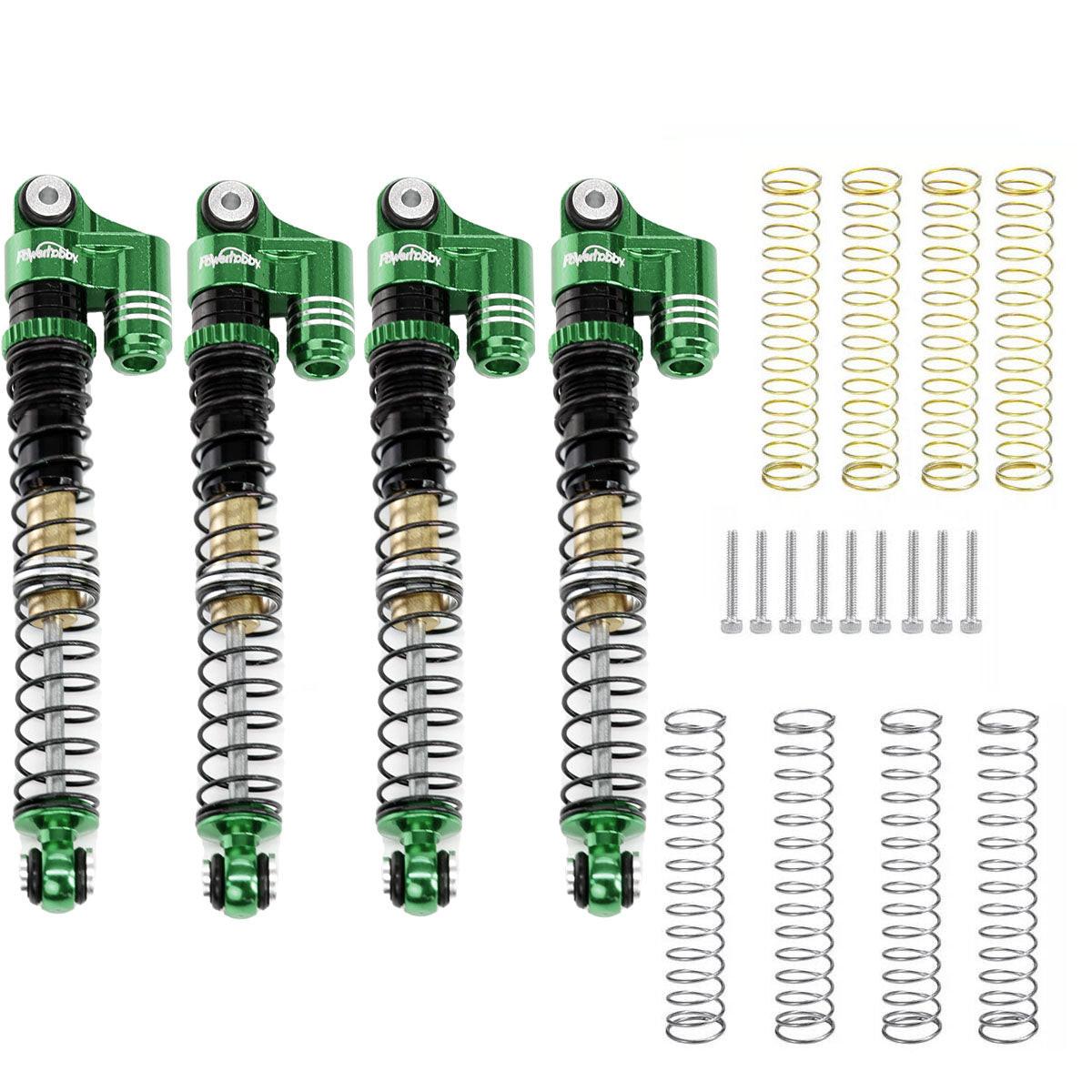 Powerhobby 1/24 Axial SCX24 Aluminum 58mm Long Travel Shocks Jeep Bronco Green