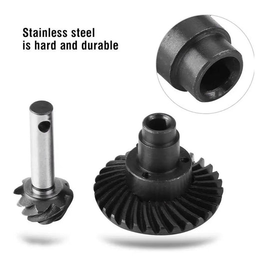 Powerhobby Helical Spiral Pinion Gear Set SCX10 II / SCX10 III Capra 1.9 8T/27T