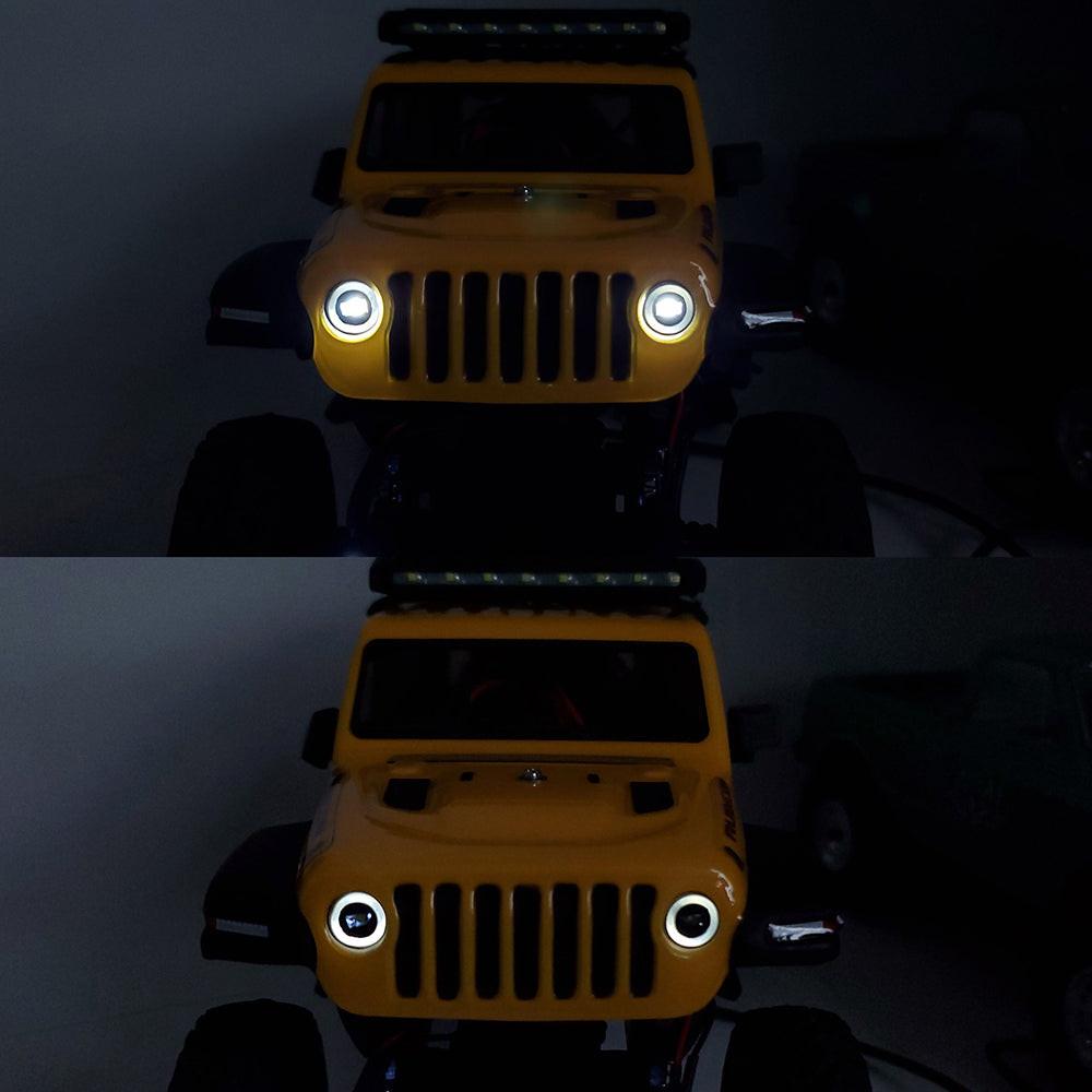 Powerhobby SCX24 Jeep Front Headlights with mount 1/24