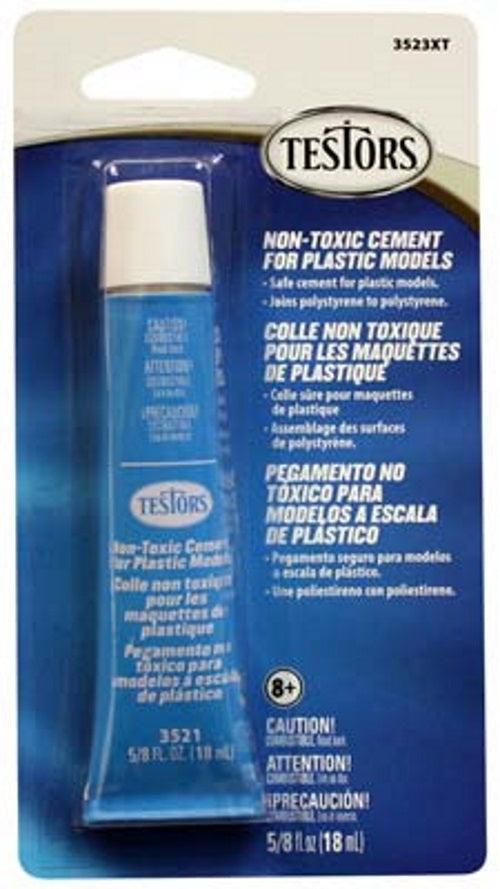 Testors 3523XT Non Toxic Cement 5/8 oz Carded Plastic Model