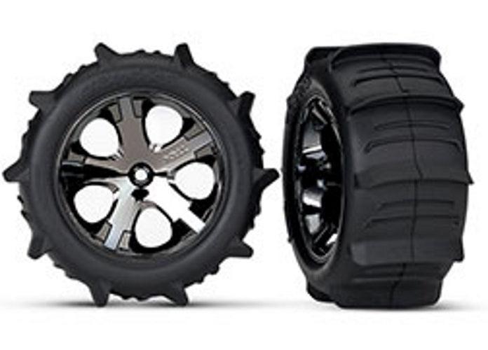 Traxxas 3776 Tires And Wheels 2.8" Rear Paddle Tires (2)