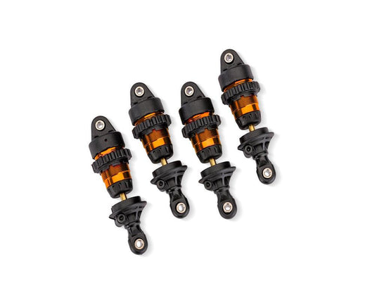 Traxxas 10865-ORNG Orange Aluminum Mini GTR Short Shocks (4)