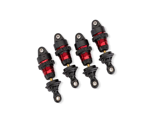 Traxxas 10865-RED Red Aluminum Mini GTR Short Shocks (4)