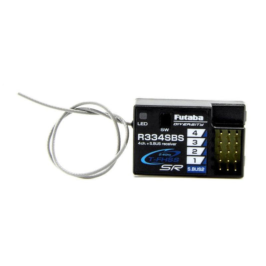 FUTABA FUT01102246-3 R334SBS TFHSS SR S.BUS2 HV 4-CHANNEL 2.4GHZ RECEIVER