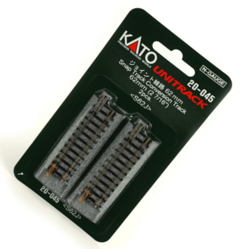 Kato 20-045 N Scale 62mm (2 7/16") Snap-Track Conversion Track [1 pc] UniTrack