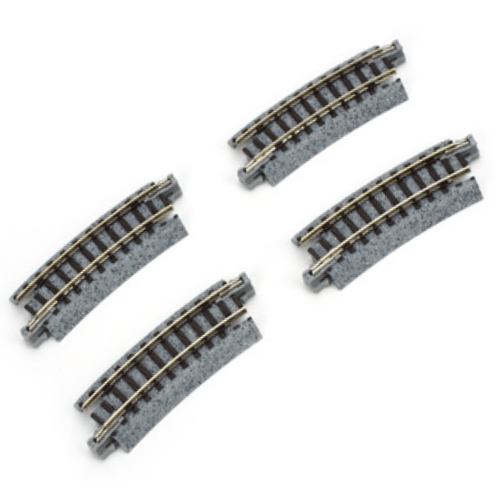 Kato 20-171 N Scale 216mm (8 9/16") Radius 15º Curve Track [4 pcs] UniTrack
