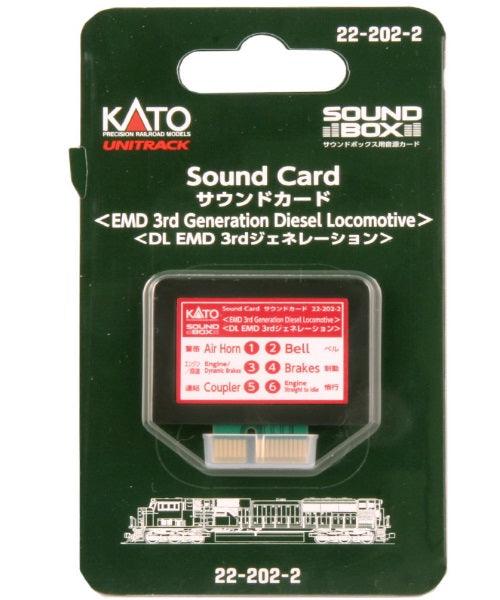 Kato 22-202-2 A Scale 3rd Generation EMD Diesel Sound Files Card Fits Soundbox