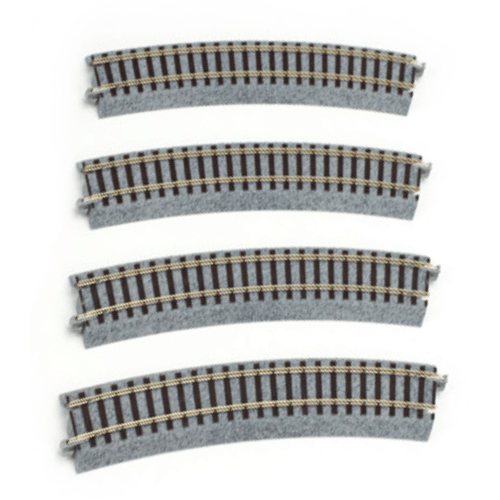 Kato 2-270 HO Scale 490mm (19 1/4") Radius 22.5º Curve Track [4 pcs] UniTrack