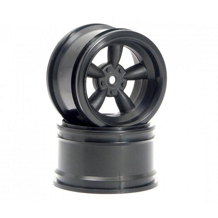 HPI Racing 3821 Vintage 5-Spoke Wheel 31mm Black 6mm Offset (2) Sprint 2 Flux