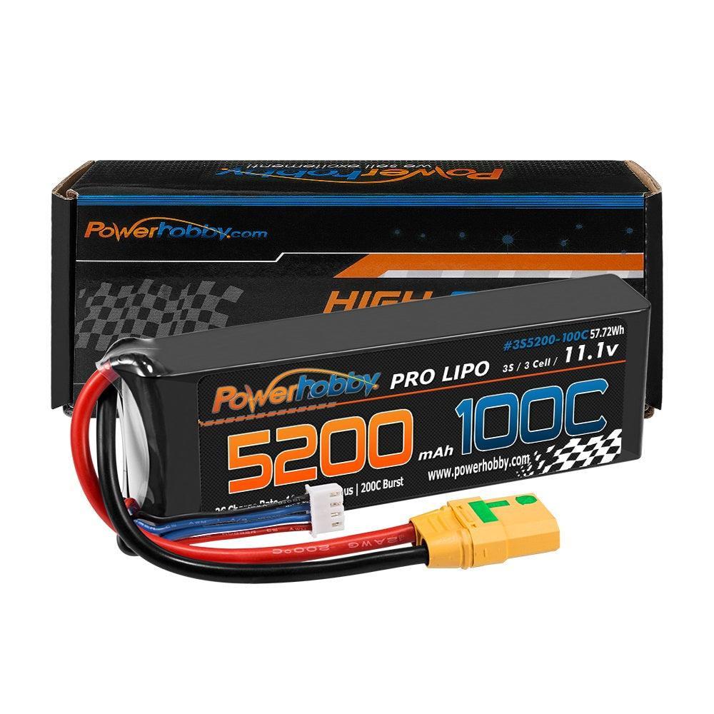 Powerhobby 3s 11.V 5200mah 100C - 200C Lipo Battery w XT90 Plug