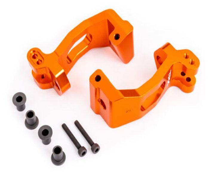 Traxxas 9532T Caster blocks (c-hubs), 6061-T6 aluminum (orange-anodized)