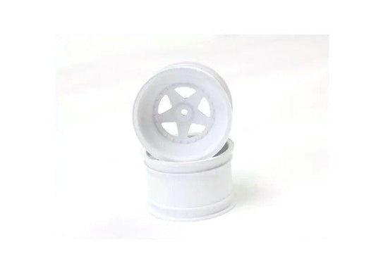 Kyosho SCH006WB 2.2" Rear Wheel (2p/White/Turbo Scorpion)