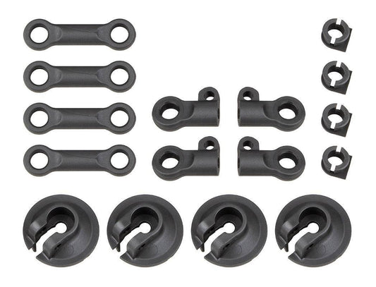 Associated 81512 RC8B4 Spring Cups and Shock Rod Ends