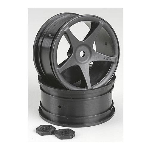 HPI Racing 3696 Super Star 5-Spoke 26mm Wheel Black (2) Sprint 2 / Nitro 3