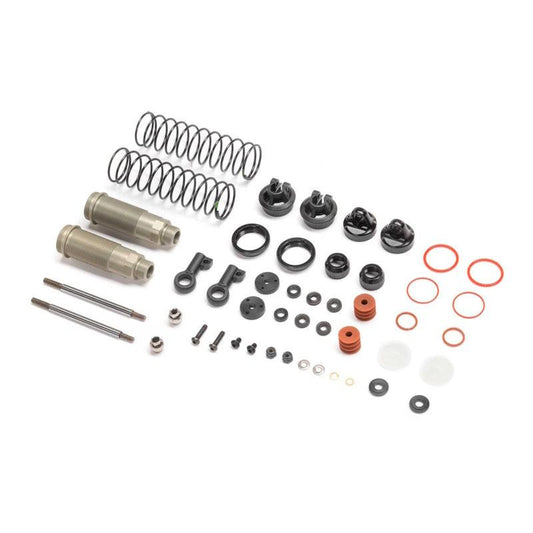 Team Losi Racing TLR143002 Shock Set Complete Link Mount Set (2) Tuned LMT