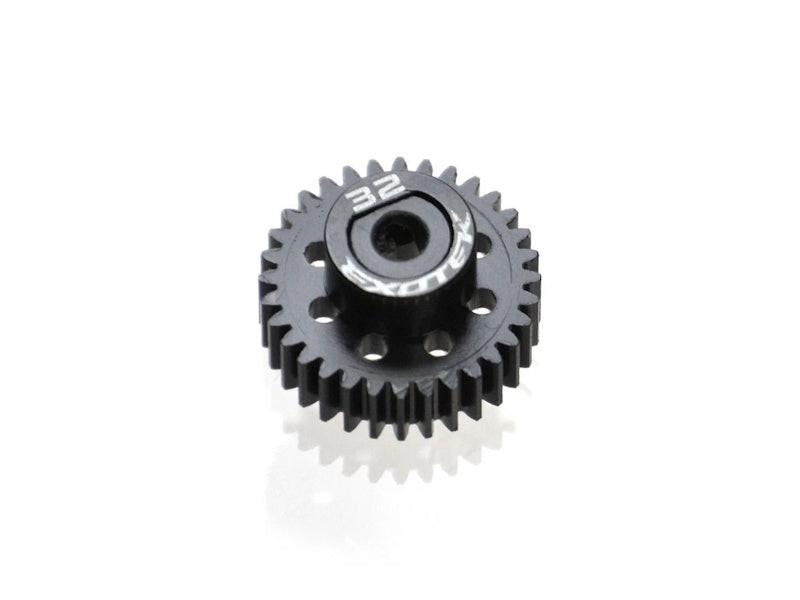 Exotek Racing 1773 Flite 32T 48P Pinion, Black Pom w/ Alloy Collar
