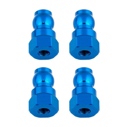 Team Associated 91816 12mm Aluminum Shock Bushings (Blue)