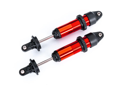 Traxxas 7861R Red Aluminum Medium GTX Shocks (2) XRT