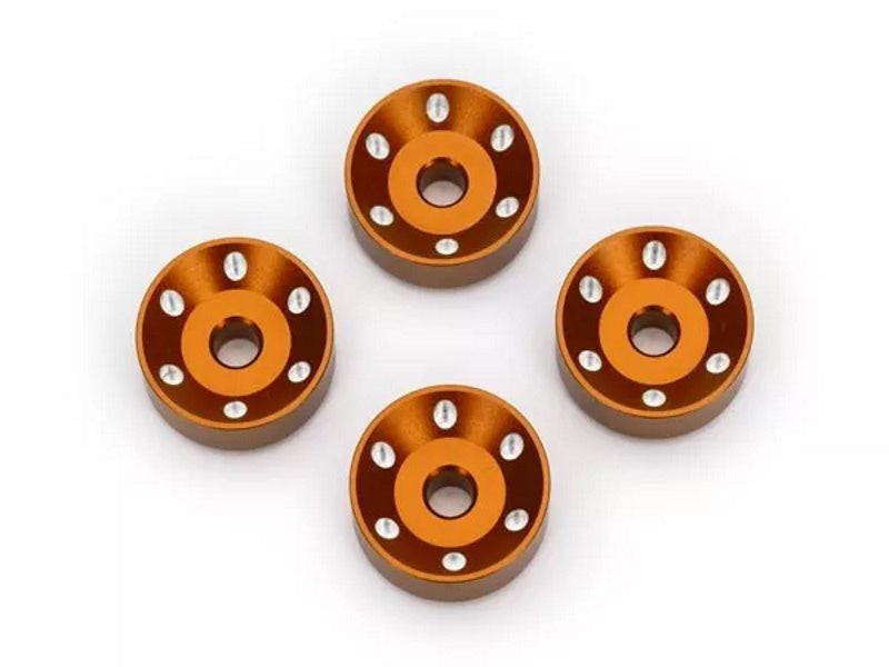 Traxxas 10257-ORNG (4) Wheel Washers Machined Aluminum Orange For Maxx Slash
